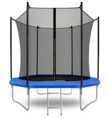 Aga Sport Fit Trambulin 250 cm Kék + belső védőháló + létra