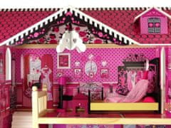 Lean-toys Villa Pola rózsaszínű fából készült babaház