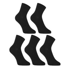 Styx 5PACK Fekete bambusz zokni (5HBK960) - méret XL