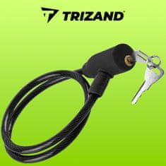 Trizand Kerékpárzár - kábel, 66 cm, 2 db ISO kulcs