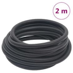 Vidaxl fekete gumi és PVC hibrid légtömlő 0,6" 2 m 154490