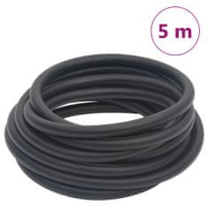 Vidaxl fekete gumi és PVC hibrid légtömlő 0,6" 5 m 154492