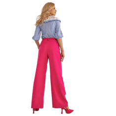 ITALY MODA Női nadrág széles varrással MONA sötét rózsaszín DHJ-SP-15679-1.30X_398838 S
