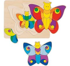 Goki Puzzle pillangó, többrétegű