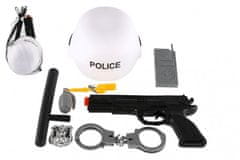 Teddies Rendőrségi SWAT szett sisak + pisztoly tartozékokkal műanyag - változat vagy színvariánsok keveréke