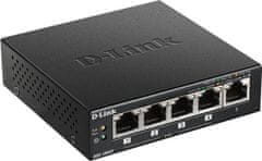 D-Link DGS-1005P 5 portos asztali Gigabit PoE+ kapcsoló