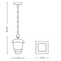 PHILIPS Kültéri kerti függő lámpa CREEK myGarden 80cm E27 IP44