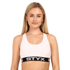 Styx  Fehér sport női melltartó (IP1061) - méret S