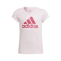 Adidas Póló kiképzés rózsaszín XS BL Tee JR