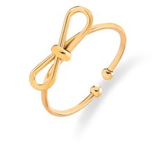 Troli Jellegzetes aranyozott gyűrű masnival VABRAR001G