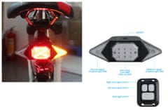 CoolCeny Kerékpár hátsó lámpa irányjelző fénnyel
