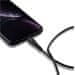 Canyon Lightning töltőkábel MFI-4, USB-C tápellátás 18W, Apple tanúsítvánnyal, hossza 1,2m, fekete