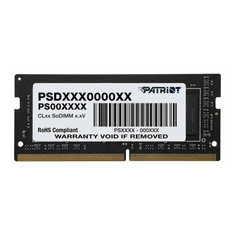 Patriot Signature Line - DDR4 - module - 32 GB - SO-DIMM 260-pin - 3200 MHz / PC4-25600 - unbuffered (PSD432G32002S)