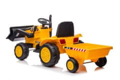 Lean-toys Akkumulátoros vontató pótkocsival S617 Sárga