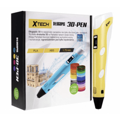 X TECH Magii Pen | 3D nyomtató | Sárga + 100 méter PLA szál