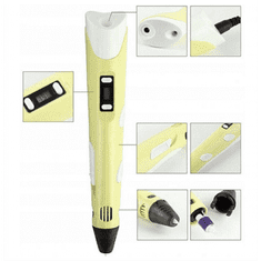 BB-Shop Magic Pen | 3D nyomtató | Sárga + 9m PLA szál