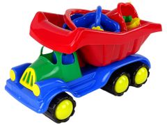 Lean-toys Nagy autó mini készlettel "Két vödör" 10 db