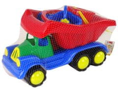 Lean-toys Nagy autó mini készlettel "Két vödör" 10 db