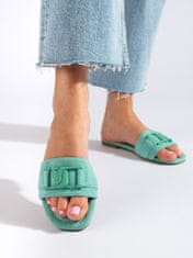 Amiatex Női papucs 100967 + Nőin zokni Gatta Calzino Strech, zöld árnyalat, 36