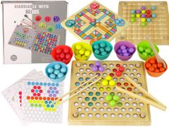 Lean-toys Fa labda játék gyöngyök oktatási tábla kínai