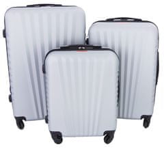 Gravitt 3 darab Shell utazási bőröndből álló készlet, M/L/XL ezüst