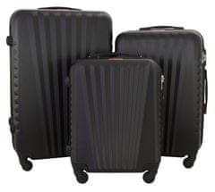 Gravitt 3 darab Shell utazási bőröndből álló készlet, M/L/XL fekete