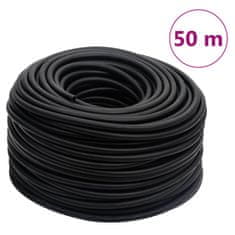 Vidaxl fekete gumi és PVC hibrid légtömlő 0,6" 50 m 154498