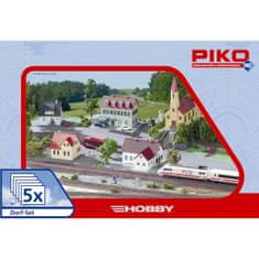 Piko Hobby építő készlet Village 5 részes - 61925