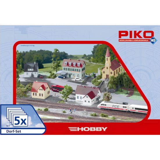 Piko Hobby építő készlet Village 5 részes - 61925
