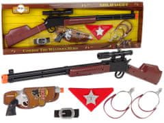 Lean-toys Cowboy seriff készlet sörétes puska revolver