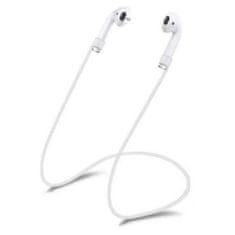 TKG Tech- Protect Strap - headset fülhallgató tartó szilikon, nyakba akasztható, fehér