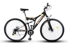 Kerékpár 29 DENVER FULL DISC FULL SUSPENSION, fekete/narancssárga