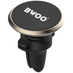 BWOO Autós tartó, Univerzális, szellőzőre rögzíthető, 360°-ban forgatható, mágneses, ZJ67, fekete/arany (128760)
