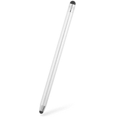 TokShop Univerzális toll, alumínium, (bármilyen kapacitív kijelzőhöz), kétoldalas, Touch Stylus Pen, ezüst (128786)