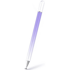 TokShop Univerzális toll, (bármilyen kapacitív kijelzőhöz), színátmenetes, Ombre Stylus Pen, lila/fehér (128798)