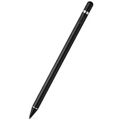 Univerzális toll, műanyag, (bármilyen kapacitív kijelzőhöz), Active Stylus Pen, fekete