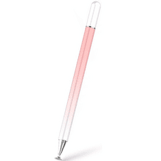TokShop Univerzális toll, (bármilyen kapacitív kijelzőhöz), színátmenetes, Ombre Stylus Pen, rózsaszín/fehér
