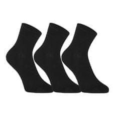 Styx 3PACK Fekete bambusz zokni (3HBK960) - méret L