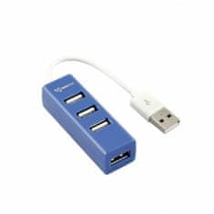 S-box  H-204BL 4 portos USB Hub,kék