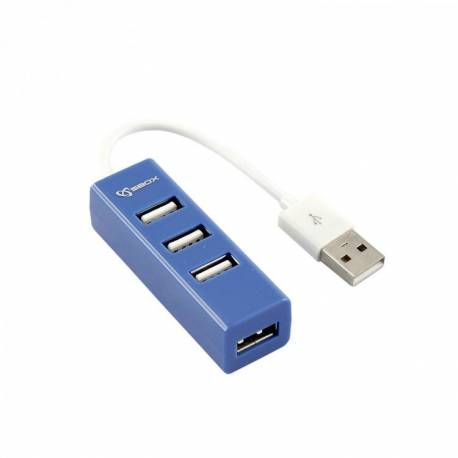 S-box  H-204BL 4 portos USB Hub,kék