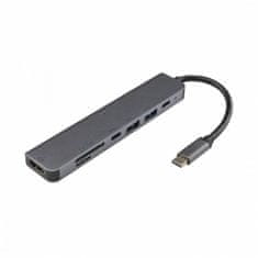 S-box  Type-C - HDMI / USB /SD / TF multiport adapter 7 az 1ben 