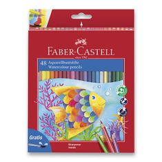 Faber-Castell akvarellkréták 48 szín + ecset