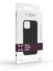 FIXED Story gumírozott hátlapi védőtok Xiaomi Redmi Note 12S számára, FIXST-1104-BK, fekete