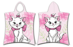 Jerry Fabrics Poncsó Marie Cat "Pink flower"