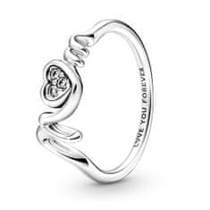 Pandora Bájos ezüst gyűrű édesanyának 191149C01 (Kerület 50 mm)