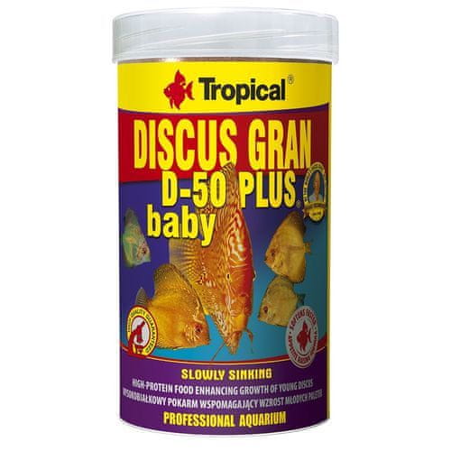 TROPICAL Discus Gran D-50 Plus Baby 100ml/52g granulált haltáp diszkoszhalaknak