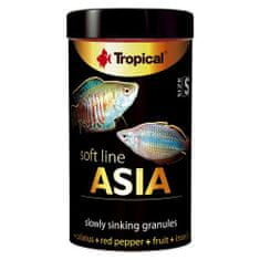 TROPICAL Asia S 100ml/50g puha granulált haltáp mindenevő és húsevő Ázsiából származó halaknak