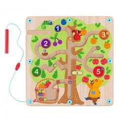 Tooky Toy Labirintus Gyümölcsfa mágneses mágneses számolni tanulása