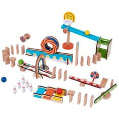 Tooky Toy építőkocka dominó puzzle