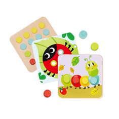 Tooky Toy Baby kirakós játékok Állatok Match Learning Shapes színek + táblák